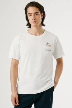 Pepe Jeans T-Shirts-T-shirt Thansen bege