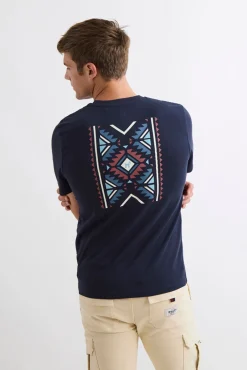Williot T-Shirts-T-shirt étnica Azul