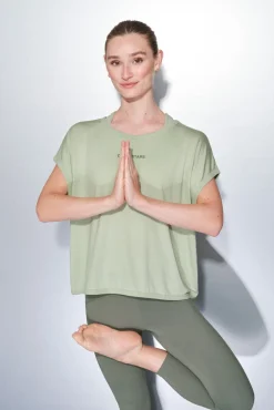 Dash and Stars T-Shirts-T-shirt extrassuave verde