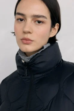 Pedro del Hierro Sobretudos|Casacos-Ultralight curto reversível Preto