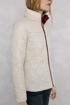 Pedro del Hierro Sobretudos|Casacos-Ultralight curto reversível Bordeaux