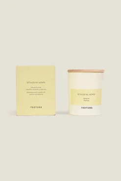 Textura Velas E Ambientadores-Vela perfumada de jasmim bege
