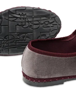 Flabelus Sabrinas|Rasos-Veludo Mary Jane Cinzento