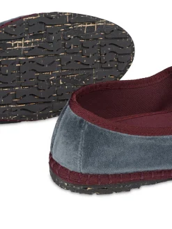 Flabelus Sabrinas|Rasos-Veludo Mary Jane Cinzento