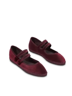 Flabelus Sabrinas|Rasos-Veludo Mary Janes Granada