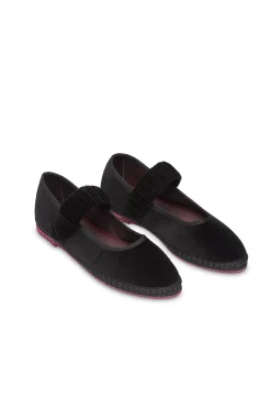 Flabelus Sabrinas|Rasos-Veludo Mary Janes Preto