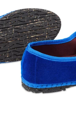 Flabelus Sabrinas|Rasos-Veludo Mary Janes Azul