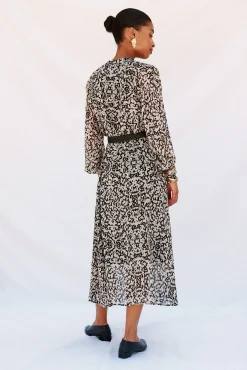 Cortefiel Vestidos-Vestido camisa estampado com cinto Multicolorido