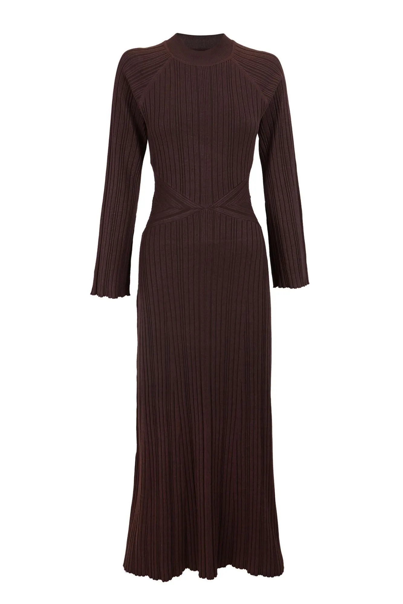 Slowlove Vestidos-Vestido canelado Perkins Castanho