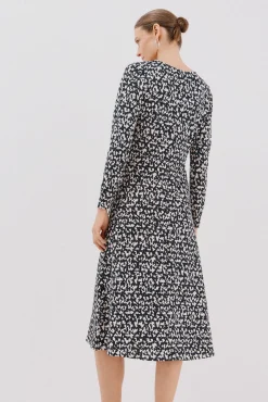 Cortefiel Vestidos-Vestido cinto Impress&atilde;o