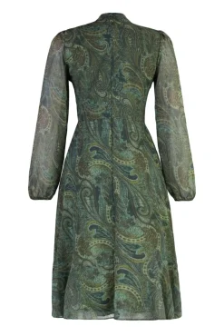 Trendyol Vestidos-Vestido com folhos verde