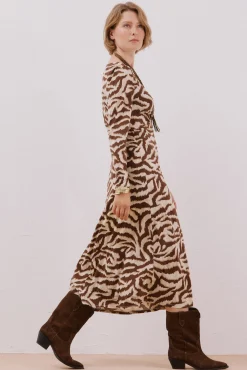 Cortefiel Vestidos-Vestido com peito franzido Multicolorido