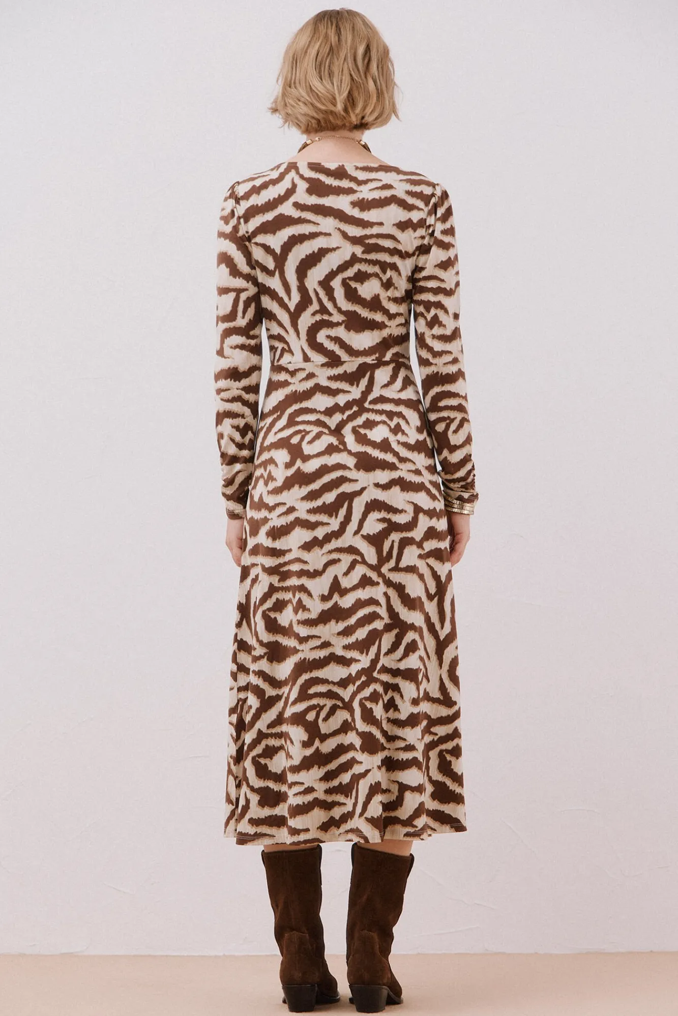 Cortefiel Vestidos-Vestido com peito franzido Multicolorido