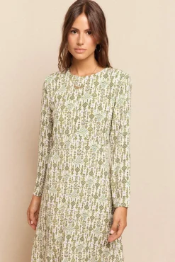 Slowlove Vestidos-Vestido comprido estampado Multicolorido