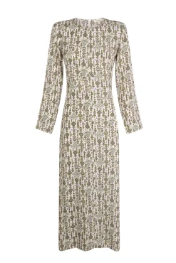 Slowlove Vestidos-Vestido comprido estampado Multicolorido