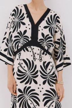 Cortefiel Vestidos-Vestido comprido estampado Multicolorido