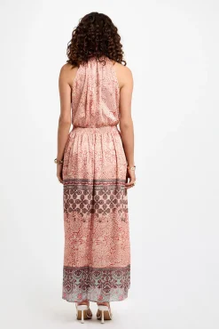 Morgan Vestidos-Vestido comprido reto estampado Multicolorido