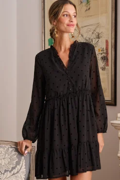 Polín Et Moi Vestidos-Vestido curto Alex Preto