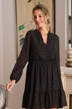 Polín Et Moi Vestidos-Vestido curto Alex Preto