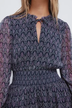 Springfield Vestidos-Vestido curto com estampado geométrica rosa