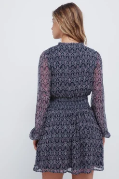 Springfield Vestidos-Vestido curto com estampado geométrica rosa