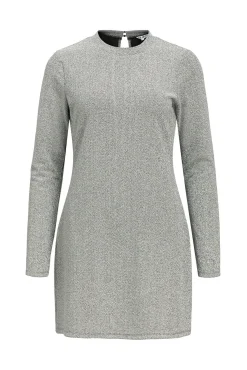 Object Vestidos-Vestido curto com glitter Cinzento