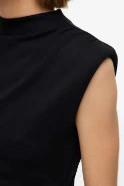 Vero Moda Vestidos-Vestido curto com gola Perkins Preto