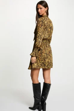 Morgan Vestidos-Vestido curto de cetim Multicolorido