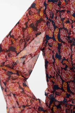 Vero Moda Vestidos-Vestido curto de chiffon Vermelho