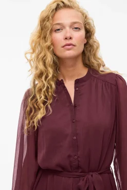 Vila Vestidos-Vestido curto de gaze Granada