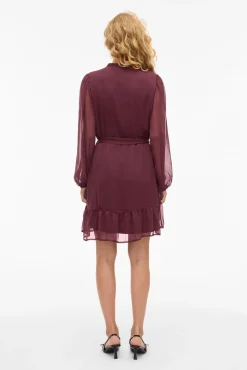 Vila Vestidos-Vestido curto de gaze Granada