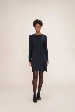 Grace & Mila Vestidos-Vestido curto de lurex Azul