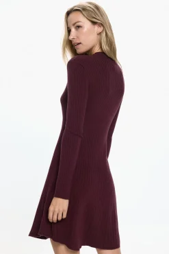 Vero Moda Vestidos-Vestido curto de malha Roxo