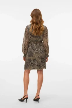 Vero Moda Vestidos-Vestido curto de manga comprida Multicolorido