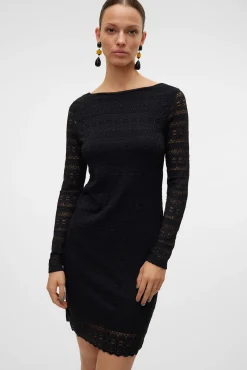 Vero Moda Vestidos-Vestido curto de manga comprida Preto