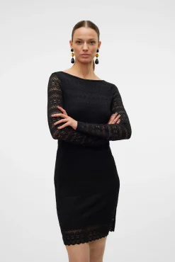 Vero Moda Vestidos-Vestido curto de manga comprida Preto