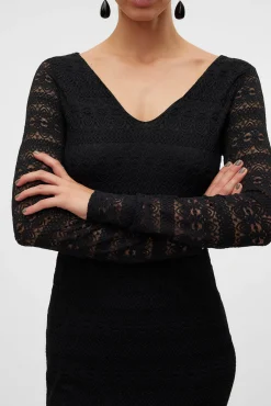 Vero Moda Vestidos-Vestido curto de manga comprida Preto