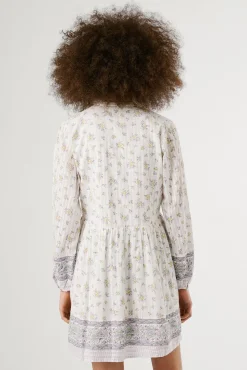 Pepe Jeans Vestidos-Vestido curto de manga comprida com floral. estampado