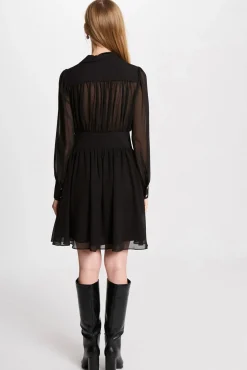 Morgan Vestidos-Vestido curto de patinadora Preto