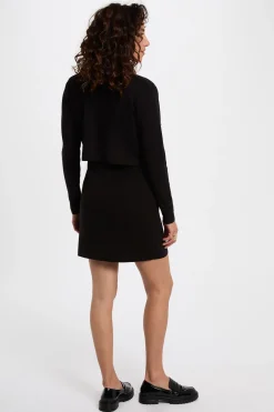 Morgan Vestidos-Vestido curto efeito 2 em 1 Preto