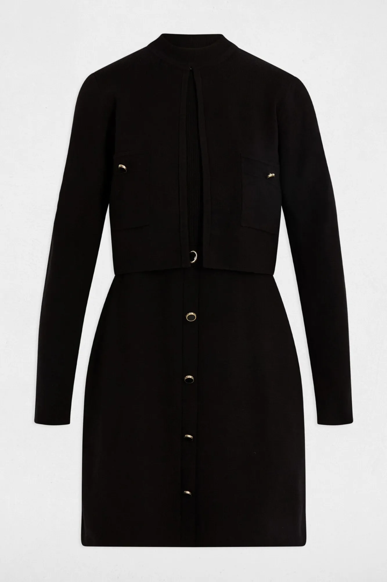 Morgan Vestidos-Vestido curto efeito 2 em 1 Preto