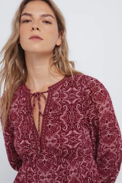 Springfield Vestidos-Vestido curto boho estampado