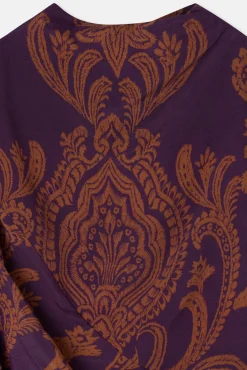 Silbon Vestidos-Vestido curto estampado drapeado Multicolorido