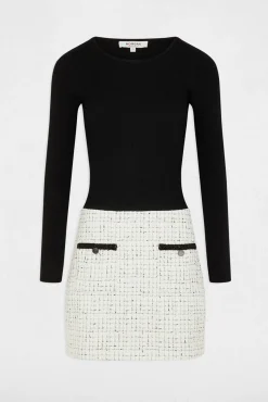 Morgan Vestidos-Vestido curto justo Multicolorido