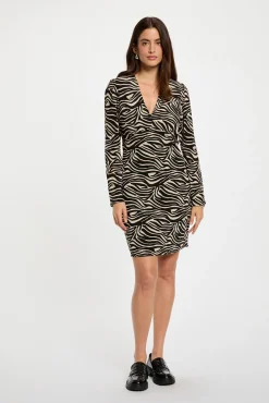 Morgan Vestidos-Vestido curto justo Multicolorido