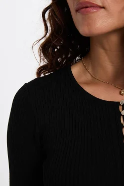 Morgan Vestidos-Vestido curto justo Preto