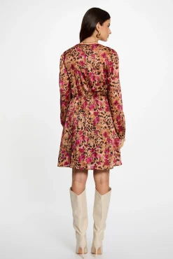 Morgan Vestidos-Vestido curto plissado Multicolorido