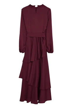 Trendyol Vestidos-Vestido de cetim cru