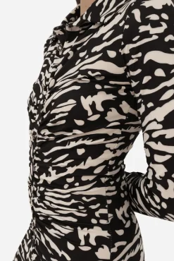 Cuplé Vestidos-Vestido de cintura alta Multicolorido