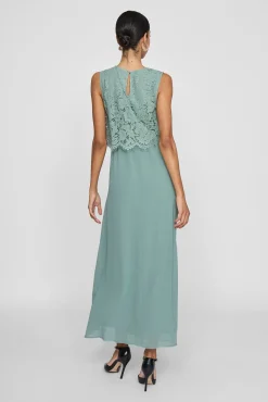 Vila Vestidos-Vestido de festa longo Verde